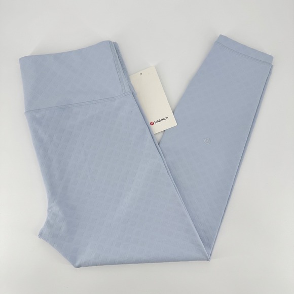 Lululemon Pants - Lululemon 3D Jacquard Diamond Train HR Tight 25 Blue LW5GQKS JJSB Womens Size 14